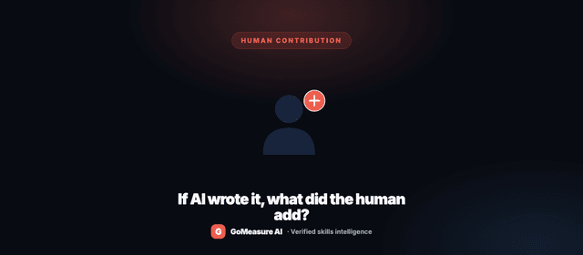 If AI wrote it, what did the human add?