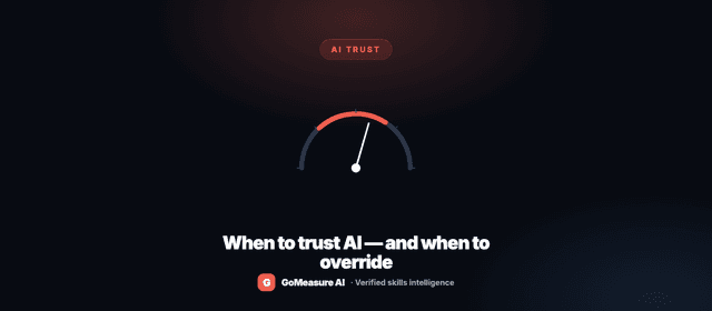 When should you trust an AI output — and when should you override it?