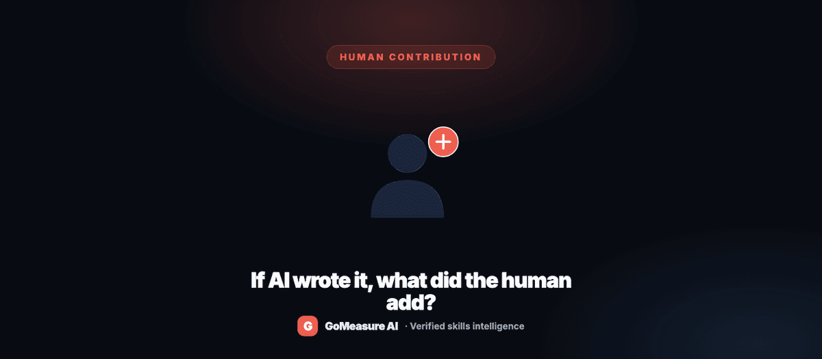If AI wrote it, what did the human add?